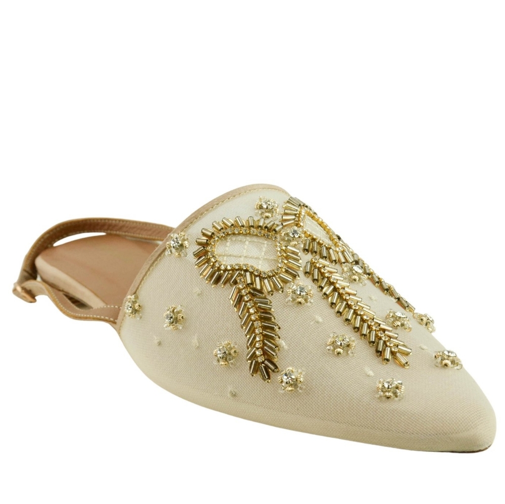 Worn once embroidered flats